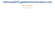 Tablet Screenshot of edencup2012.gestionetorneicalcio.com